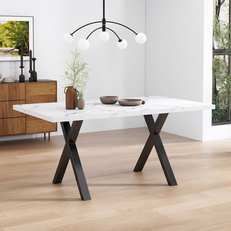 Mesa comedor rectangular moderna MDF mármol OKMYHOME (1/5)
