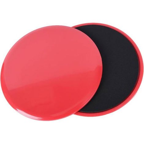Lot de 2 Disques de glisse,Double face ABS et EVA,Diamètre 17,5 cm,Pour yoga pilates musculation (1/4)