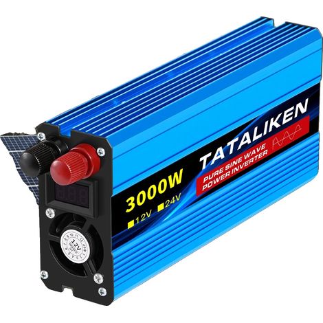 Inverter a onda sinusoidale pura, alta efficienza, design compatto, 12V 3000W 220V (1/2)