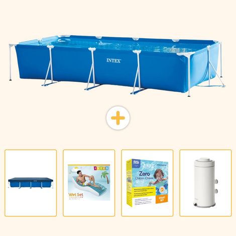 Intex Piscine Tubulaire Rectangulaire - 450x220x84 cm - 5-pièces S135 (1/5)