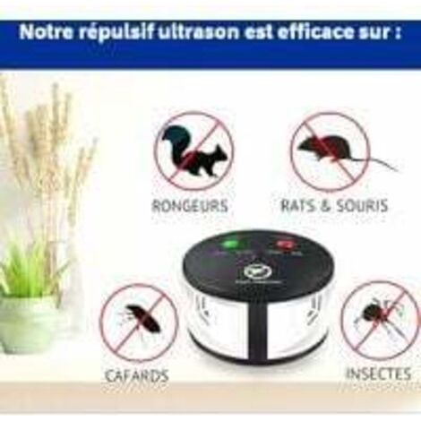 Royaluxe 360° Ultraschall-Abwehrgerät gegen Ratten, Mäuse, Nagetiere, Kakerlaken und Insekten. Leistungsstarke, variable Frequenzen, die eine Fläche von 550 m² abdecken. Effektive und umweltfreundlich (1/5)