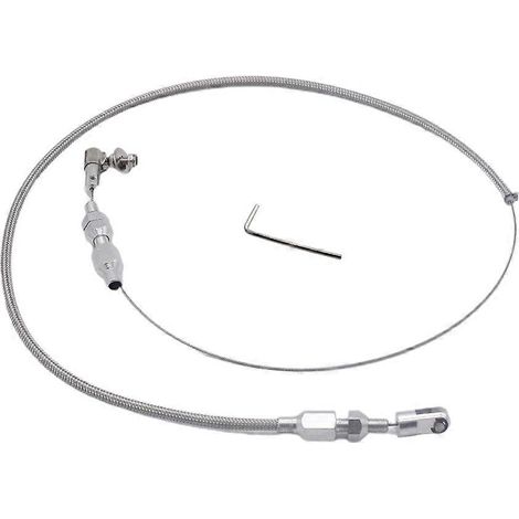 Câble d'accélérateur universel 24" en acier inoxydable tressé pour voitures Chevy et autres (1/5)