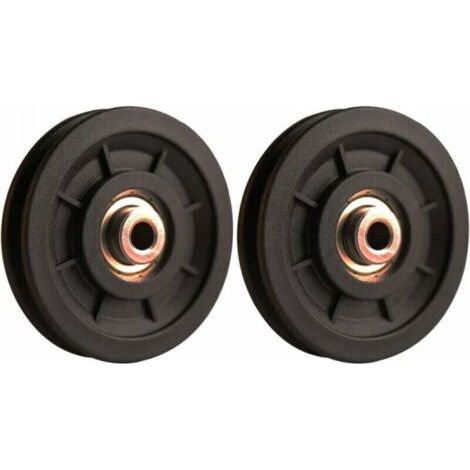 Roue de poulie nylon 90 mm – Capacité de charge 500kg – Pour équipements de fitness et systèmes de porte – Installation facile (1/5)
