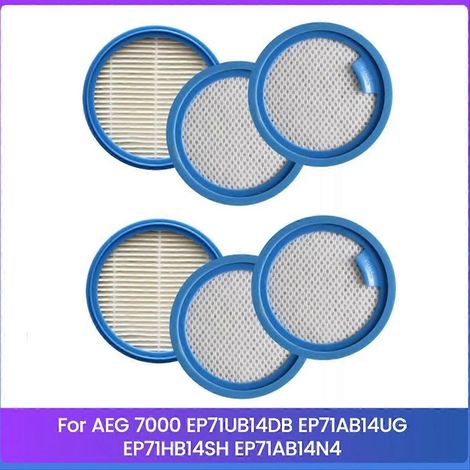Lot de 6 filtres de rechange pour aspirateur sans fil AEG 7000 (1/5)