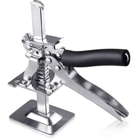 Cric - Élévateur Manuel Pour Carreaux Et Portes - Hauteur Réglable 7 À 15 Cm - Charge Maximale 100 Kg - Acier Robuste - 1 Pièce (1/5)