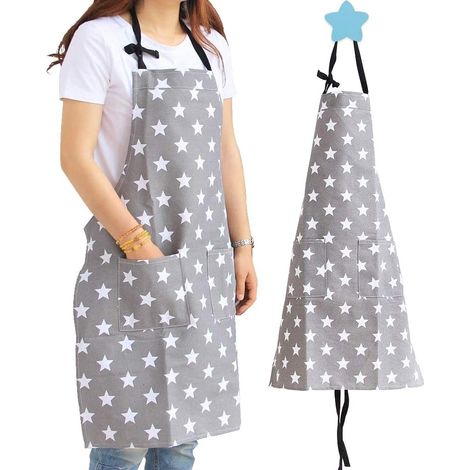 Tabliers de Cuisine pour Femme, Toile de Coton, Tabliers de Cuisine pour Adultes, Filles, Femmes, Tabliers avec Poches pour la Maison, la Cuisine, le Jardin, le Restaurant (1/5)