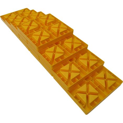 Motorhome Levelling Blocks 10 pc (Ramps Outdoor Caravan Heavy Duty Camper & Storage Bag)