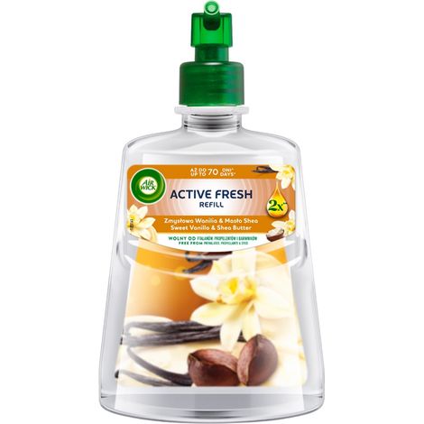 018352 Recharge Air Wick Active Fresh Sensual Vanille & Beurre de Karité 228 ml