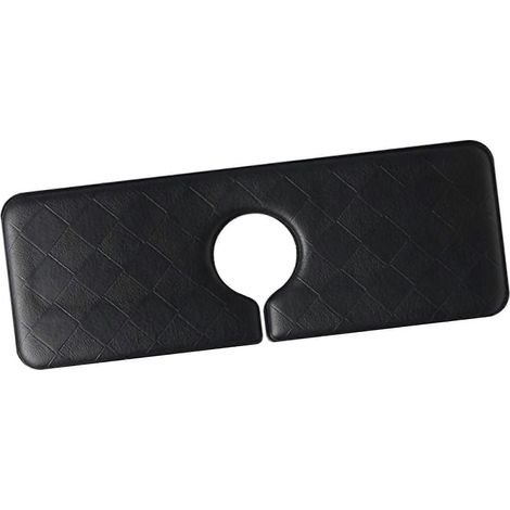 Tapis absorbant imperméable pour robinet, lavable et épais, pour cuisine ou maison de campagne, noir.-40x15x1cm-Black A (1/5)