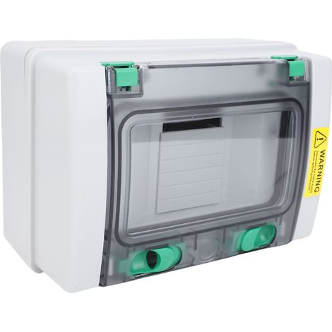 Boîte de Distribution extérieure étanche à l'eau, jonction électrique, protection IP66 avec couvercle Transparent, 4 Circuits, usage industriel