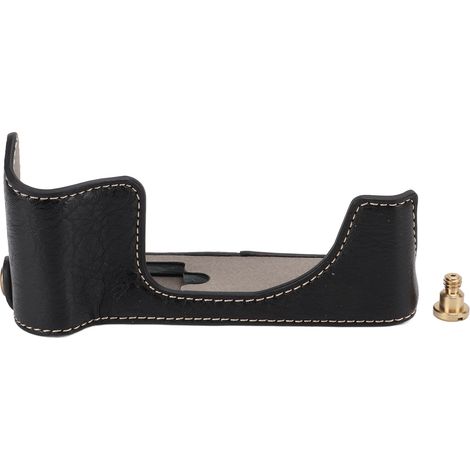 Camera Half Case for XT200 PU Material Firm Structure Protective Effects Retro Style Fitting Camera Bottom Opening BagBlack (1/5)