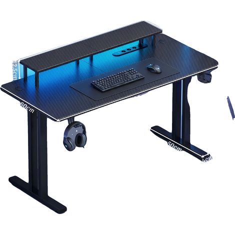 Escritorio para videojuegos, diseño ergonómico, características prácticas, 48 pulgadas (1/2)