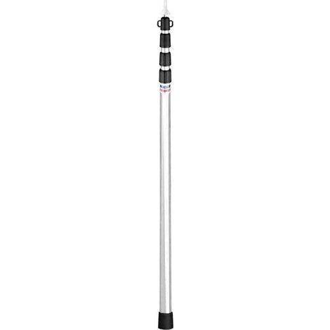 Verstellbare, 4-teilige Aluminium-Teleskopstange, 230 cm. Erhöhte Stabilität durch 30-mm-Rohre. Für Outdoor-Zelte und Planen. (1/5)