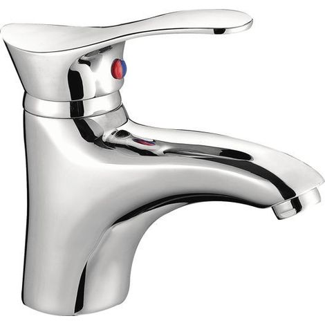 Robinet de lavabo sur pied Padwa, bouchon métallique automatique, chromé (1/2)