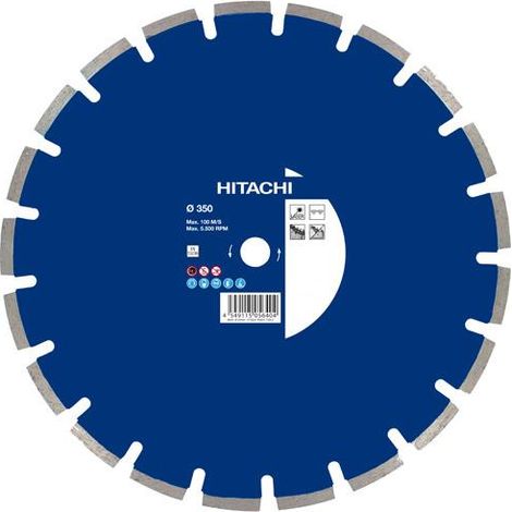 Disque diamant Ø350 al.25,4 seg.10 type béton economic LASER HIKOKI 773015