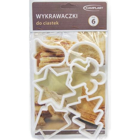 Kunststoff-Ausstechformen, 6 Stk. Weihnachten