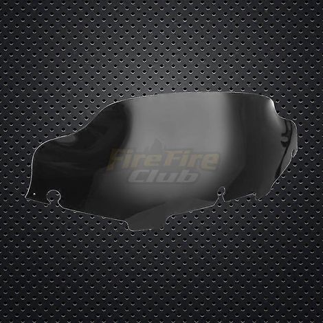 Pare-brise chromé/noir/transparent 6'8" pour moto Harley Electra Street Glide FLHX Touring 1996-2013 - Style 2 6 pouces (1/5)
