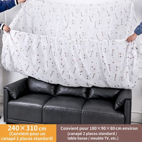Lot de 5 housses de protection canapé 3 places 240 x 310 cm tissu non-tissé imprimé 310cm 5 réf 5848 1 × 1 × 1 cm 1,1 kg – Livraison gratuite