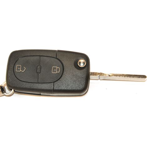 COQUE CLE ADAPTABLE AUDI 2 BOUTONS LAME FRAISEE RETRACTABLE 8MM (1/2)