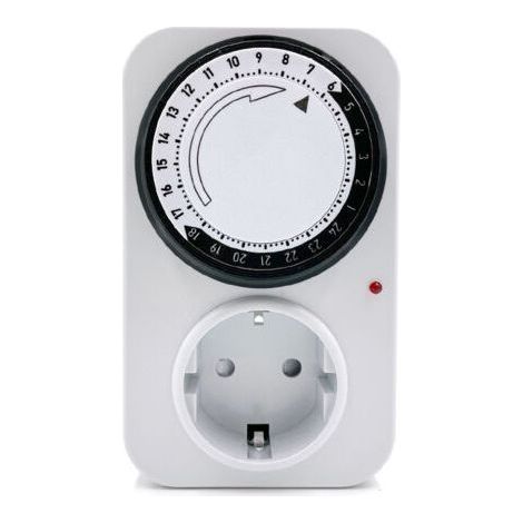 Prise de synchronisation, minuterie mécanique, cycle de 24 heures, interrupteur de commande automatique du temps marche arrêt (1/5)