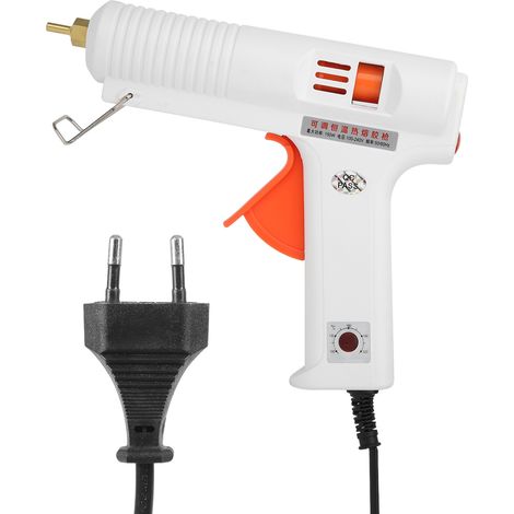 [JAMAIS UTILISÉ]Pistolet à colle chaude à température constante réglable, pour réparations domestiques et bricolage, 150 W, blanc HL F (1/5)