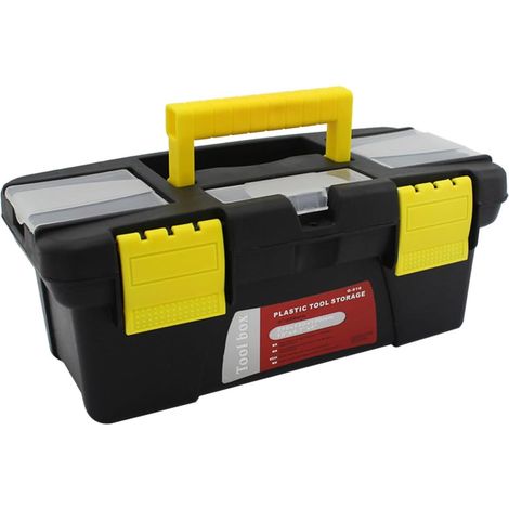 Boîte à Outils Portable en Plastique PP Plateau Amovible, Facile à Nettoyer, Coffret de Rangement Multifonction pour Bricolage et Réparation à Domicile (1/5)