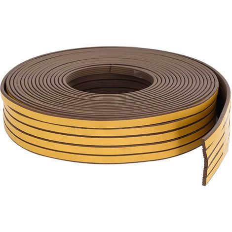 vidaXL Sello de ventana autoadhesivo Marrón 10 x 4 mm 12 m Espuma EPDM (1/2)