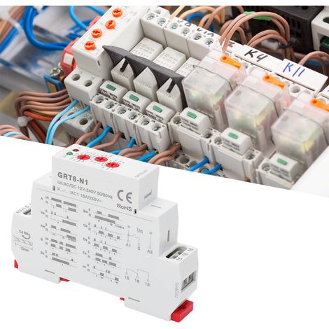 Erweitertes Multifunktions-Zeitverzögerungsrelais AC/DC 12V-240V (1/5)
