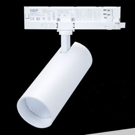 Trade Shop - Foco Led Para La Pista Binaria Trifásica 30 W Cct Light 300k-4000k-5000k Ip20 Gd23k-3c -      Blanco (1/3)