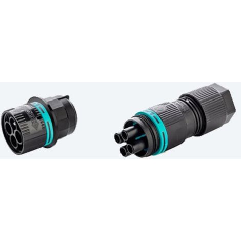Kit de conectores de enchufe y clavija techno 4p 17.5a negro - thb.387.l4a.l.r