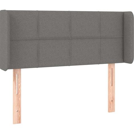 Maison Exclusive - Cabecero de tela gris oscuro 83x16x78/88 cm (1/5)