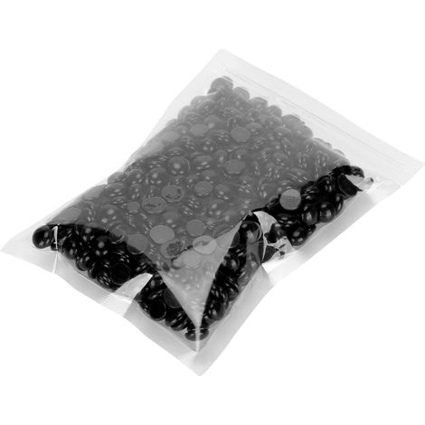 Cire dépilatoire professionnelle unisexe en perles de cire pour le visage, les bras, le dos et les jambes, 50 g, noire (1/5)