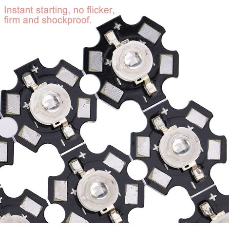 LED 3W haute puissance, diodes émettrices rouges pour luminaires DIY (1/5)