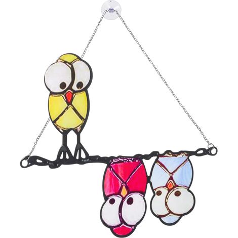 Eisen Vogel Wandornament zum Aufhängen Gartendeko mit