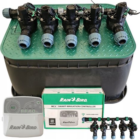 Kit Rain Bird a 5 stazioni: collettore a gomito, RC2, coppa, PE 32 (1/5)