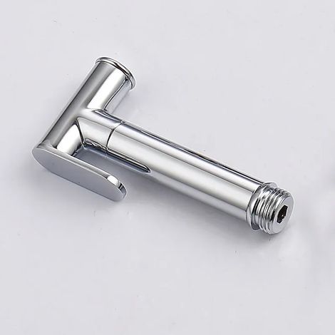 (Bidet uniquement) Robinet de bidet en laiton pour WC, douchette, douchette à main noire, ensemble bidet autonettoyant G1/2, finition or brossé (1/4)