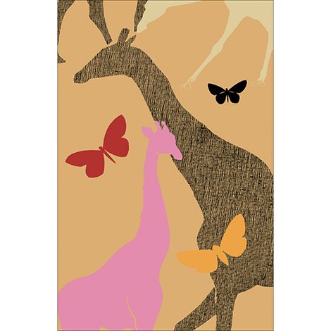 Sticker réfrigérateur et lave vaisselle, savane nature sauvage déco, 75 cm X 49 cm (1/4)