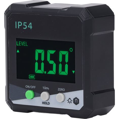 Niveau numérique à 2 modes, base magnétique, écran LCD, rapporteur d'angle numérique, inclinomètre pour la construction en bois (1/5)