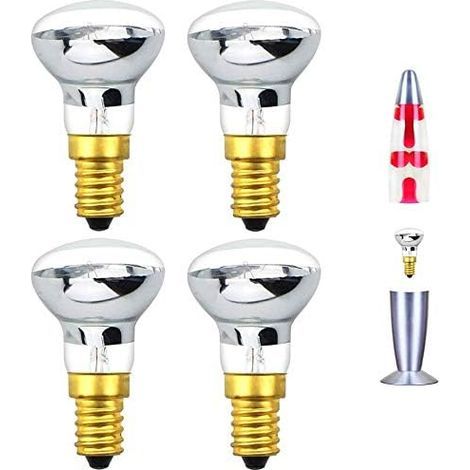 AGE (4pcs) R39 E14 Spot Réfléchissant Ampoule 25W E14 Lave Ampoule R39 Réfléchissant Ampoule À Incandescence 25W E14 R39 Lave Ampoule (1/5)