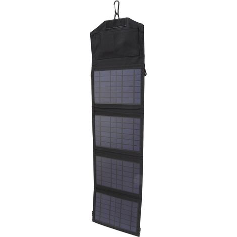 Chargeur solaire portable pliable et efficace, surface en polymère PET, générateur solaire universel 14 W 5 V pour le camping en plein air (1/5)