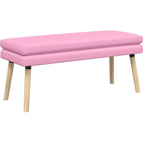 Double-Layered Bench Pink 110 x 40 x 47 cm Fabric vidaXL (1/5)
