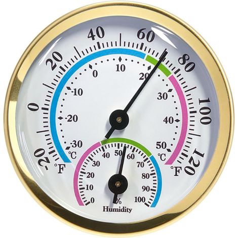 Wetterthermometer and Hygrometer with Aluminum with Hellem