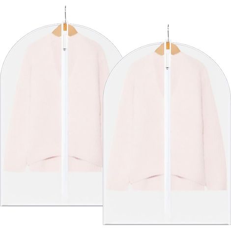 2 Pièces Housse Vetements à Suspendre,Housse Vetement,Housses de Vêtements Housse Penderie,Housse Vetement Penderie,Housse pour Vetement Sur Cintre(60 x 100cm) (1/5)