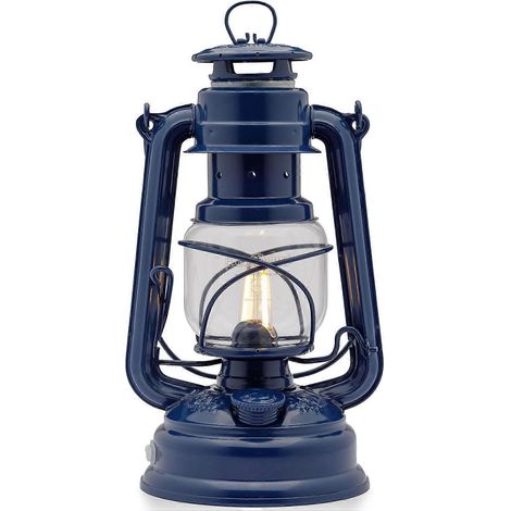 Fuerhand 14032 LED-Außenlaterne, Modell BS276, Kobaltblau, Leichtgewicht, Tragbare Campingleuchte (1/2)