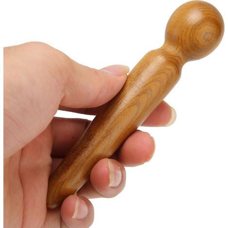 Bâton de massage des pieds en bois, outil traditionnel de massage manuel pour la réflexologie plantaire (1/5)