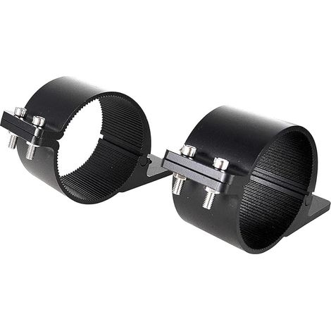 Barre de Protection Aluminium 3 Pouces Noir LED Voiture Camion Véhicule Tout-Terrain Tubes Ronds 75-77 mm 12 V DC (1/5)