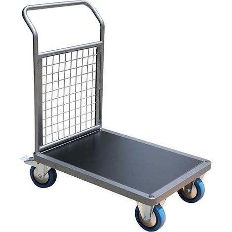 Modularer Plattformwagen mit Gitterwänden - Platte 800x600mm - Tragfähigkeit 500kg - CHP1T3