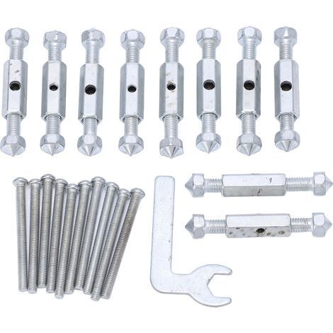 Kit de réparation de coffret électrique mural, accessoire de fixation par vis pour type 118, interrupteur prise connexion, tige de maintien en métal (1/5)
