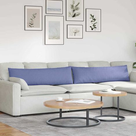 Sofakissen 2 pcs Jeans blau 145 x 40 cm Stoff (1/5)