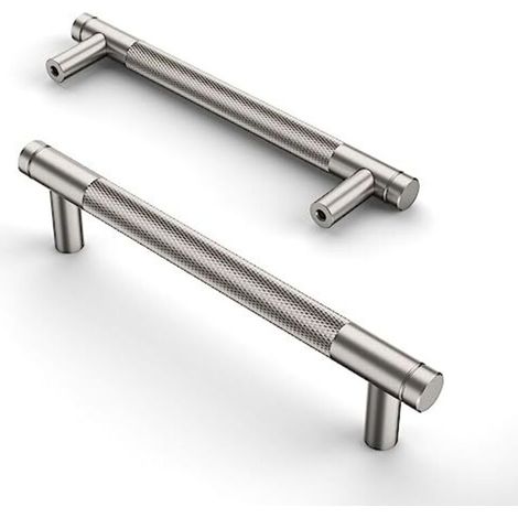 10 Stück silberne Küchenschrankgriffe, 128 mm, Möbelgriffe mit Schrauben, für Büros, Schubladen, Schränke, Kommoden